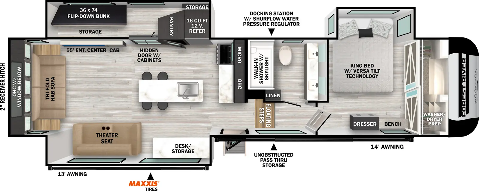 Impression 318RL Floorplan